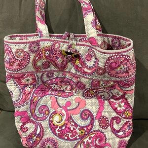 Vera Bradley Pink and Purple Paisley Tote
